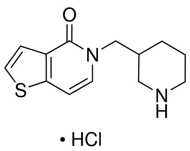 5-(Piperidin-3-ylmethyl)thieno[3,2-<i>c</i>]pyridin-4(5<i>H</i>)-one hydrochloride