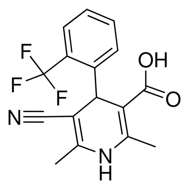 5-Cyano-2,6-dimethyl-4-[2-(trifluoromethyl)phenyl]-1,4-dihydro-3-pyridinecarboxylic acid