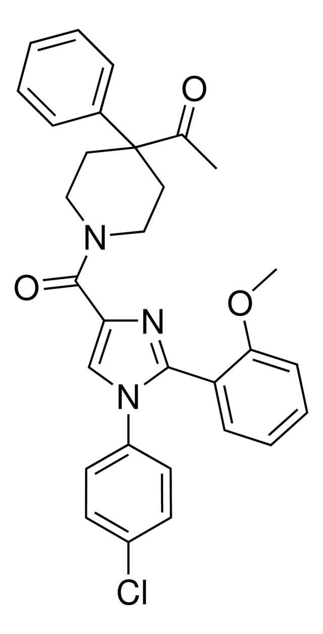 1-(1-[[1-(4-Chlorophenyl)-2-(2-methoxyphenyl)-1H-imidazol-4-yl]carbonyl]-4-phenyl-4-piperidinyl)ethanone