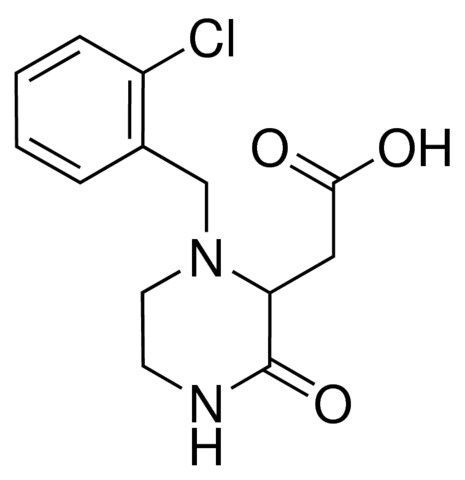 [1-(2-Chlorobenzyl)-3-oxo-2-piperazinyl]acetic acid