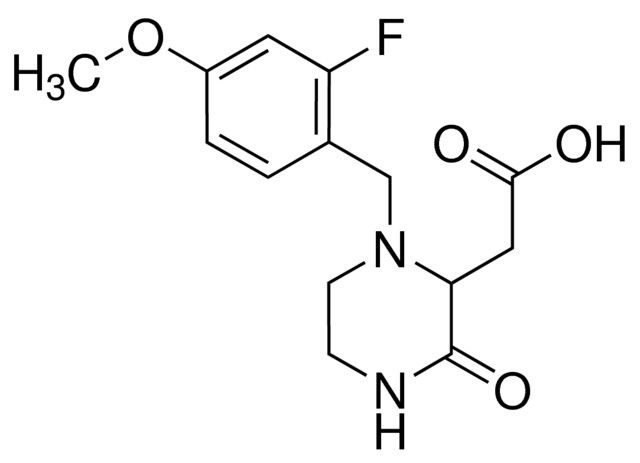 [1-(2-Fluoro-4-methoxybenzyl)-3-oxo-2-piperazinyl]acetic acid