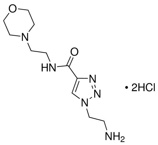 1-(2-Aminoethyl)-<i>N</i>-[2-(4-morpholinyl)ethyl]-1<i>H</i>-1,2,3-triazole-4-carboxamide dihydrochloride