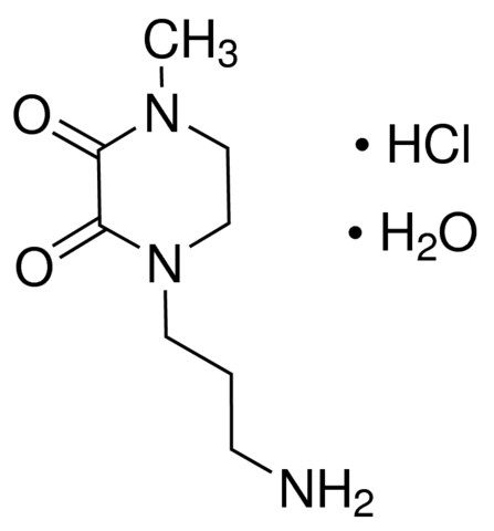 1-(3-Aminopropyl)-4-methyl-2,3-piperazinedione hydrochloride hydrate