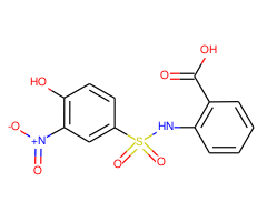 2-[(4-Hydroxy-3-nitrophenyl)sulfonamido]benzoic acid