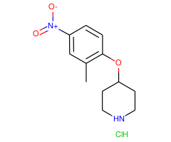 4-(2'-METHYL-4'-NITROPHENOXY) PIPERIDINE HCL