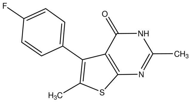 5-(4-Fluorophenyl)-2,6-dimethylthieno[2,3-<i>d</i>]pyrimidin-4(3<i>H</i>)-one