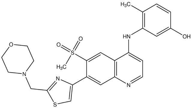 3-[6-Methanesulfonyl-7-(2-morpholin-4-ylmethyl-thiazol-4-yl)-quinolin-4-ylamino]-4-methyl-phenol