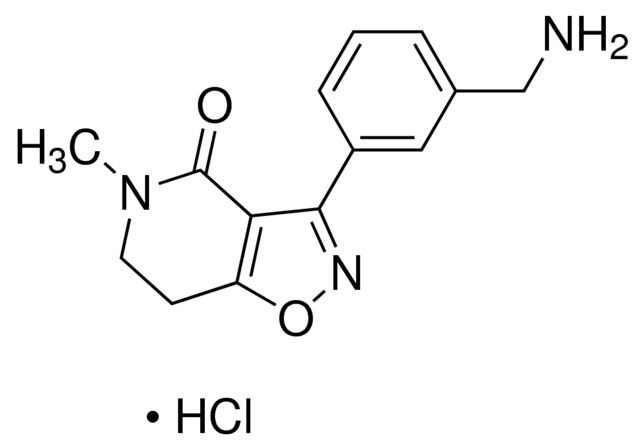 3-[3-(Aminomethyl)phenyl]-5-Me-6,7-dihydroisoxazolo[4,5-<i>c</i>]pyridin-4(5<i>H</i>)-one HCl