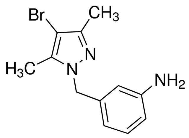 3-((4-Bromo-3,5-dimethyl-1<i>H</i>-pyrazol-1-yl)methyl)aniline