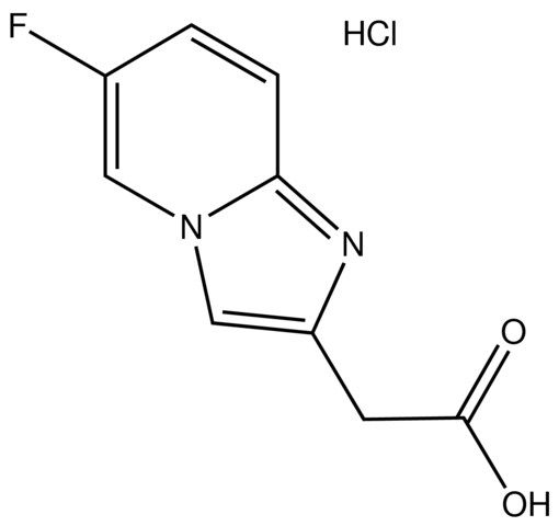 2-(6-Fluoroimidazo[1,2-<i>a</i>]pyridin-2-yl)acetic acid hydrochloride