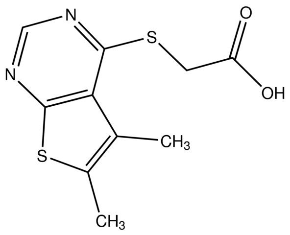 2-(5,6-Dimethylthieno[2,3-<i>d</i>]pyrimidin-4-ylthio)acetic acid