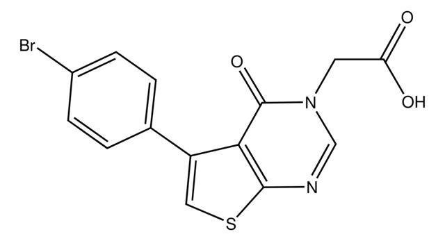 2-(5-(4-Bromophenyl)-4-oxothieno[2,3-<i>d</i>]pyrimidin-3(4<i>H</i>)-yl)acetic acid