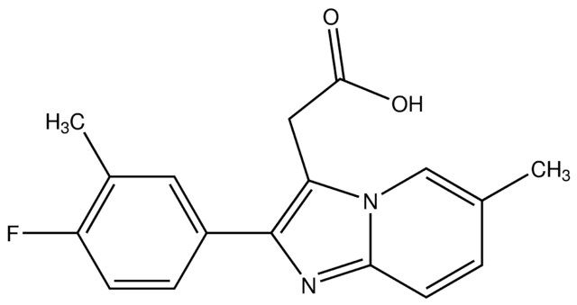 2-(2-(4-Fluoro-3-methylphenyl)-6-methylimidazo[1,2-<i>a</i>]pyridin-3-yl)acetic acid