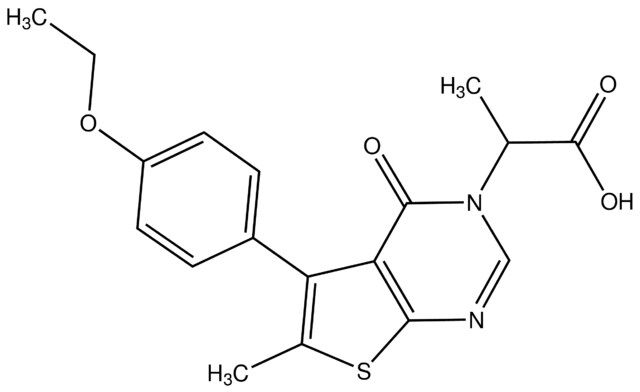 2-[5-(4-Ethoxyphenyl)-6-Me-4-oxothieno[2,3-<i>d</i>]pyrimidin-3(4<i>H</i>)-yl]propionic acid