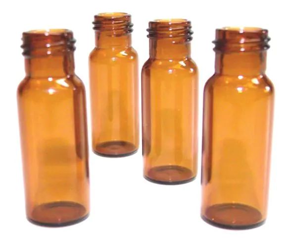 Certified screw thread vials, amber, 9 mm thread, 12 x 32 mm