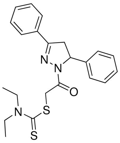 2-(3,5-DIPHENYL-4,5-DIHYDRO-1H-PYRAZOL-1-YL)-2-OXOETHYL DIETHYLDITHIOCARBAMATE