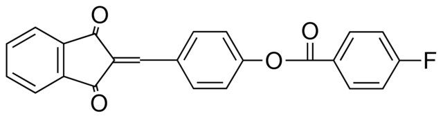 4-FLUORO-BENZOIC ACID 4-(1,3-DIOXO-INDAN-2-YLIDENEMETHYL)-PHENYL ESTER