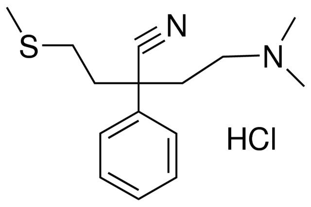 4-DIMETHYLAMINO-2-(2-(METHYLTHIO)-ETHYL)-2-PHENYLBUTYRONITRILE HYDROCHLORIDE