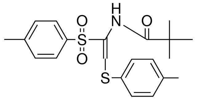 2,2-DIMETHYL-N-(1-(TOLUENE-4-SULFONYL)-2-P-TOLYLSULFANYL-VINYL)-PROPIONAMIDE