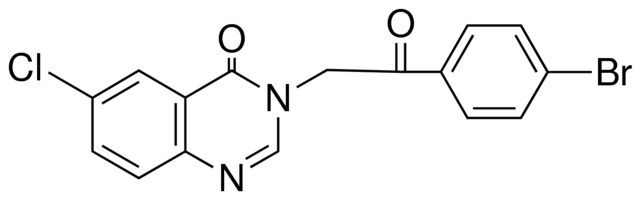 3-(2-(4-BROMO-PHENYL)-2-OXO-ETHYL)-6-CHLORO-3H-QUINAZOLIN-4-ONE