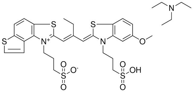 3-(2-{(1E)-2-[(Z)-(5-METHOXY-3-(3-SULFOPROPYL)-1,3-BENZOTHIAZOL-2(3H)-YLIDENE)METHYL]-1-BUTENYL}THIENO[3,2-E][1,3]BENZOTHIAZOL-1-IUM-1-YL)-1-PROPANESULFONATE COMPOUND WITH N,N,N-TRIETHYLAMINE