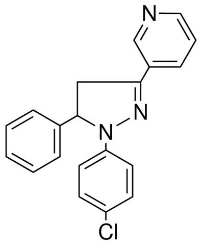 3-(1-(4-CHLORO-PHENYL)-5-PHENYL-4,5-DIHYDRO-1H-PYRAZOL-3-YL)-PYRIDINE