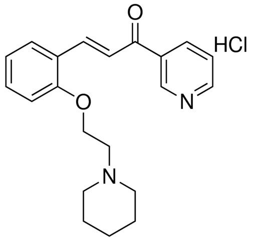 3-(2-(2-PIPERIDIN-1-YL-ETHOXY)-PH)-1-PYRIDIN-3-YL-PROPENONE, HYDROCHLORIDE