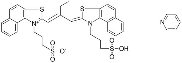 3-(2-{(1E)-2-[(Z)-(1-(3-SULFOPROPYL)NAPHTHO[1,2-D][1,3]THIAZOL-2(1H)-YLIDENE)METHYL]-1-BUTENYL}NAPHTHO[1,2-D][1,3]THIAZOL-1-IUM-1-YL)-1-PROPANESULFONATE COMPOUND WITH PYRIDINE