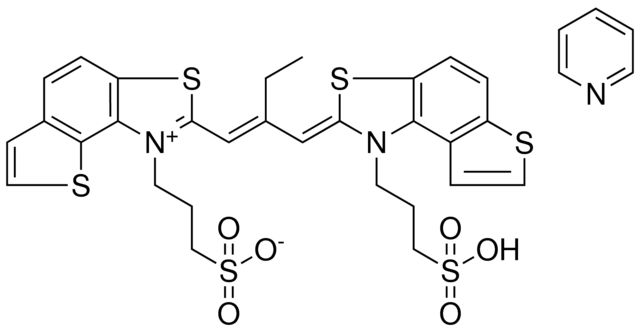 3-(2-{(1E)-2-[(Z)-(1-(3-SULFOPROPYL)THIENO[3,2-E][1,3]BENZOTHIAZOL-2(1H)-YLIDENE)METHYL]-1-BUTENYL}THIENO[2,3-E][1,3]BENZOTHIAZOL-1-IUM-1-YL)-1-PROPANESULFONATE COMPOUND WITH PYRIDINE