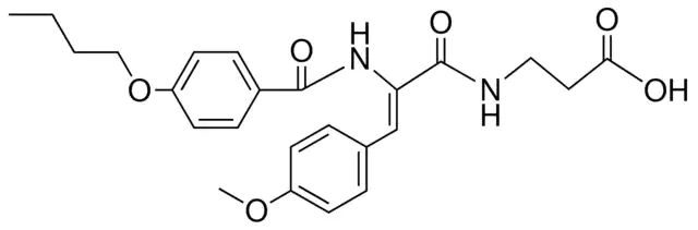 3-(2-(4-BUTOXY-BENZOYLAMINO)-3-(4-METHOXY-PHENYL)-ACRYLOYLAMINO)-PROPIONIC ACID