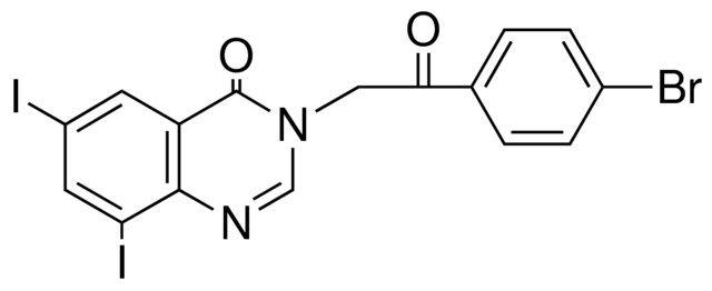 3-(2-(4-BROMO-PHENYL)-2-OXO-ETHYL)-6,8-DIIODO-3H-QUINAZOLIN-4-ONE