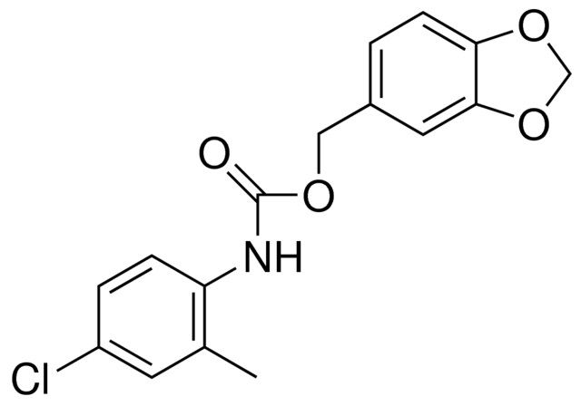 PIPERONYL N-(4-CHLORO-2-METHYLPHENYL)CARBAMATE