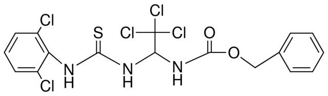 (2,2,2-TRICHLORO-1-(3-(2,6-DICHLORO-PH)-THIOUREIDO)-ET)-CARBAMIC ACID BZL ESTER