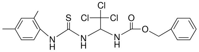 (2,2,2-TRICHLORO-1-(3-(2,4-DIMETHYL-PH)-THIOUREIDO)-ET)-CARBAMIC ACID BZL ESTER