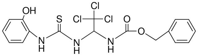 (2,2,2-TRICHLORO-1-(3-(2-HO-PH)-THIOUREIDO)-ETHYL)-CARBAMIC ACID BENZYL ESTER