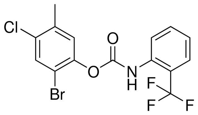 (2-BROMO-4-CHLORO-5-METHYL)PHENYL N-(2-(TRIFLUOROMETHYL)PHENYL)CARBAMATE