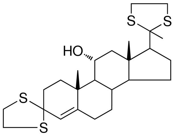 (10R,11R,13S)-10,13-DIMETHYL-17-(2-METHYL-1,3-DITHIOLAN-2-YL)-1,2,6,7,8,9,10,11,12,13,14,15,16,17-TETRADECAHYDROSPIRO[CYCLOPENTA[A]PHENANTHRENE-3,2'-[1,3]DITHIOLAN]-11-OL