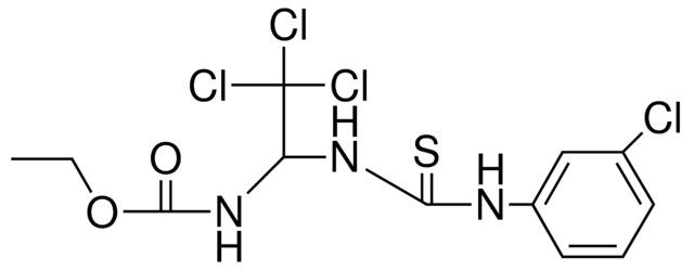 (2,2,2-TRICHLORO-1-(3-(3-CL-PHENYL)-THIOUREIDO)-ETHYL)-CARBAMIC ACID ETHYL ESTER