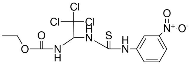 (2,2,2-TRICHLORO-1-(3-(3-NITRO-PH)-THIOUREIDO)-ETHYL)-CARBAMIC ACID ETHYL ESTER