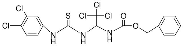 (2,2,2-TRICHLORO-1-(3-(3,4-DICHLORO-PH)-THIOUREIDO)-ET)-CARBAMIC ACID BZL ESTER