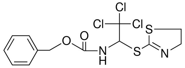 (2,2,2-TRICHLORO-1-(4,5-2H-THIAZOL-2-YLSULFANYL)-ET)-CARBAMIC ACID BENZYL ESTER