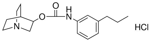 (3-PR-PH)-CARBAMIC ACID 1-AZA-BICYCLO(2.2.2)OCT-3-YL ESTER, HYDROCHLORIDE