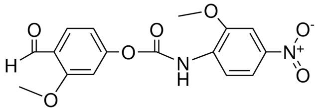 (4-FORMYL-3-METHOXYPHENYL) N-(2-METHOXY-4-NITROPHENYL)CARBAMATE