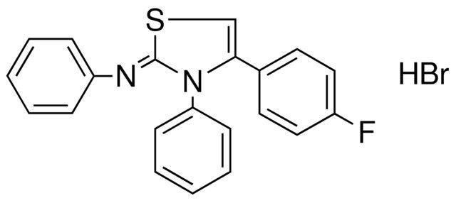 (4-(4-F-PH)-3-PH-3H-THIAZOL-2-YLIDENE)-PH-AMINE, HYDROBROMIDE