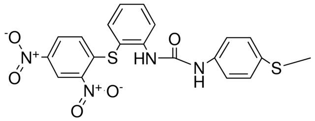 1-(2-(2,4-DINITROPHENYLTHIO)PHENYL)-3-(4-(METHYLTHIO)PHENYL)UREA