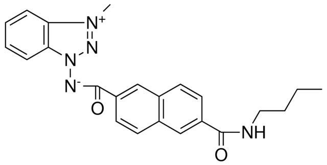 (6-(BUTYLCARBAMOYL)-2-NAPHTHOYL)(3-METHYL-1H-BENZO[D][1,2,3]TRIAZOL-3-IUM-1-YL)AMIDE