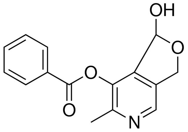 BENZOIC ACID 1-HYDROXY-6-METHYL-1,3-DIHYDRO-FURO(3,4-C)PYRIDIN-7-YL ESTER