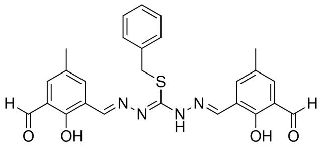 BENZYL (2E)-2-(3-FORMYL-2-HYDROXY-5-METHYLBENZYLIDENE)-N-[(E)-(3-FORMYL-2-HYDROXY-5-METHYLPHENYL)METHYLIDENE]HYDRAZINECARBOHYDRAZONOTHIOATE