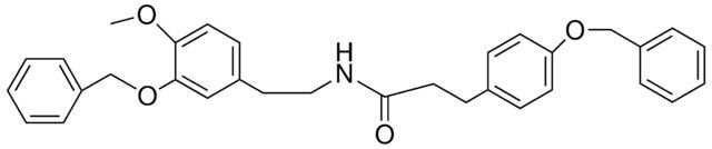 N-(2-(3-BENZYLOXY-4-METHOXY-PHENYL)-ETHYL)-3-(4-BENZYLOXY-PHENYL)-PROPIONAMIDE