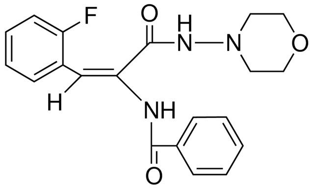 N-(2-(2-FLUORO-PHENYL)-1-(MORPHOLIN-4-YLCARBAMOYL)-VINYL)-BENZAMIDE